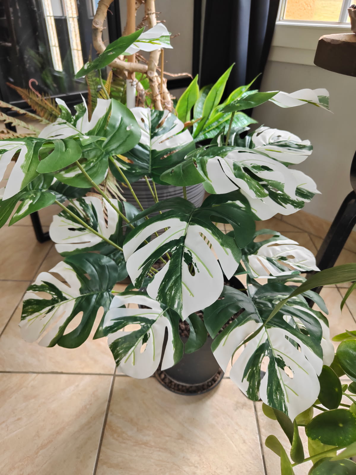 PLANTE ARTIFICIELLE MONSTERA PANACHEE
