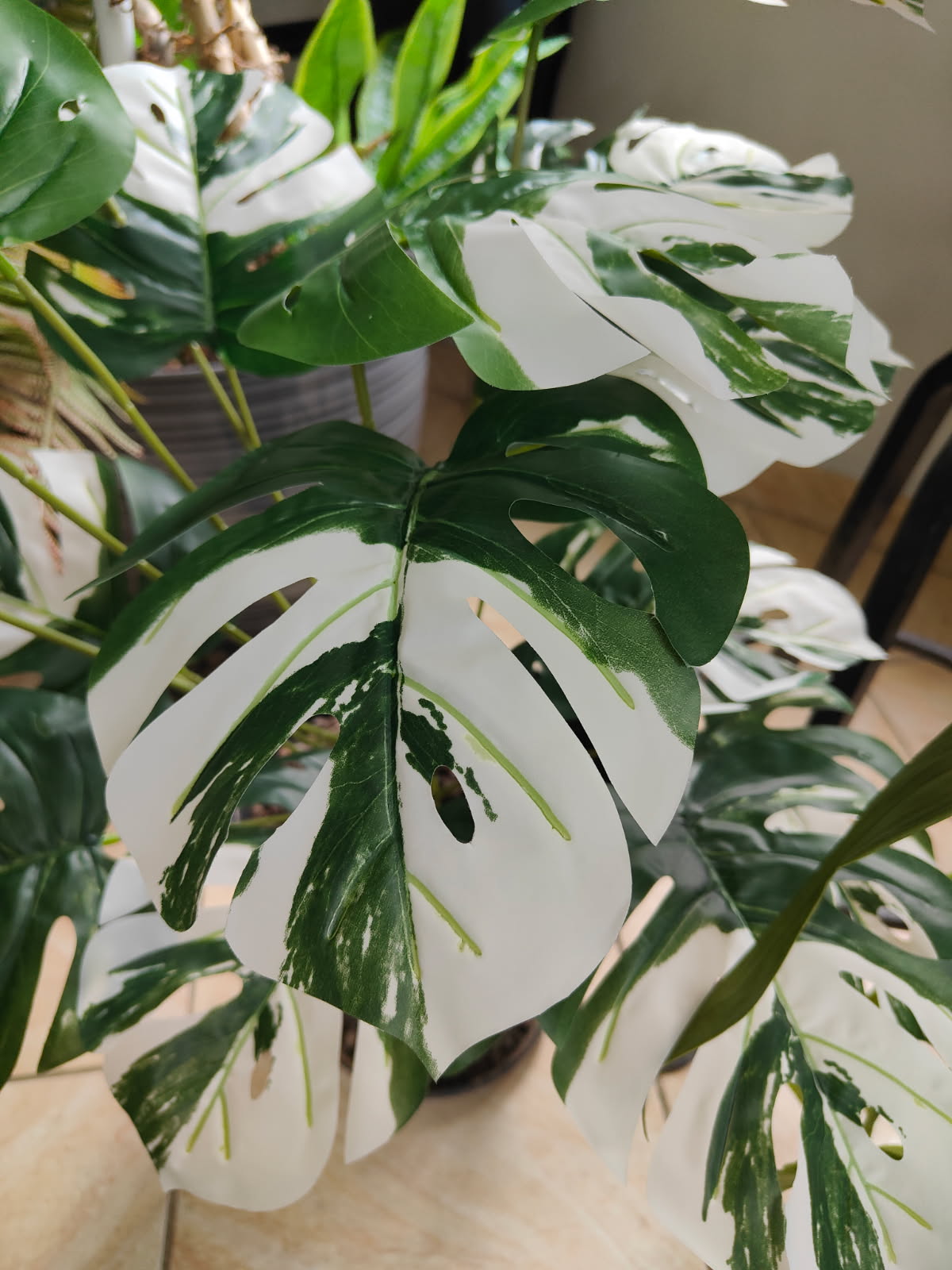 PLANTE ARTIFICIELLE MONSTERA PANACHEE
